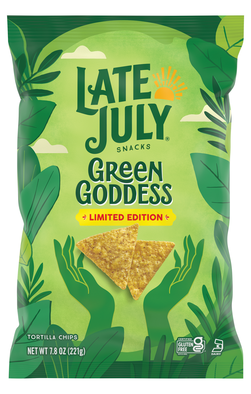 Green Goddess chip bag